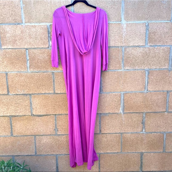 Soul Rx Pink Sustainable Cardigan Beach Swim Cover Up - Picture 7 of 7